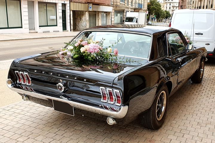 Arrière de la Ford Mustang
